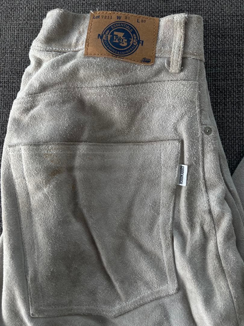 90s GOODENOUGH スエードパンツ ジャンク品 W32 L30