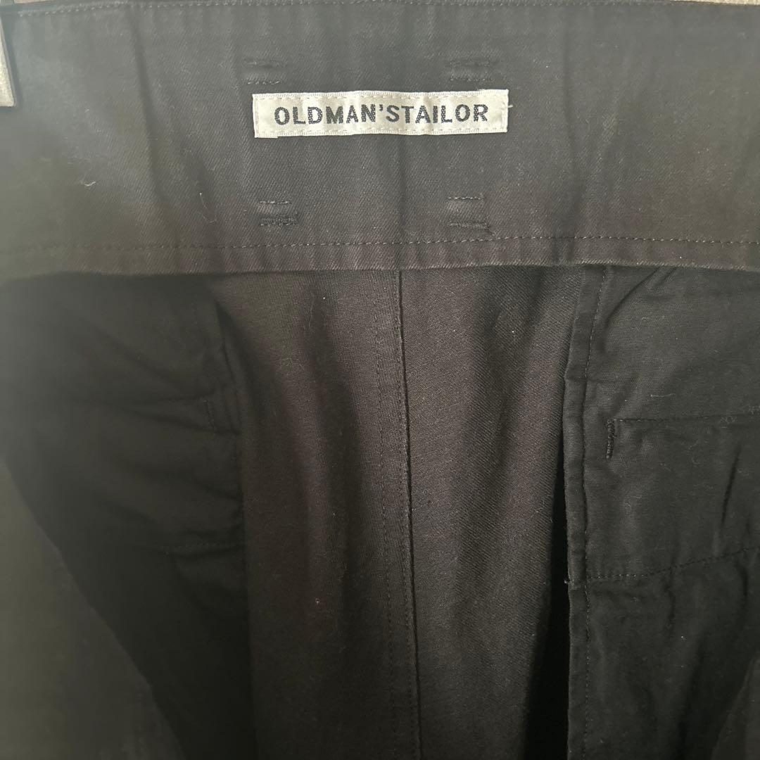 OLD MAN'S TAILOR 黒 ワイドチノパン