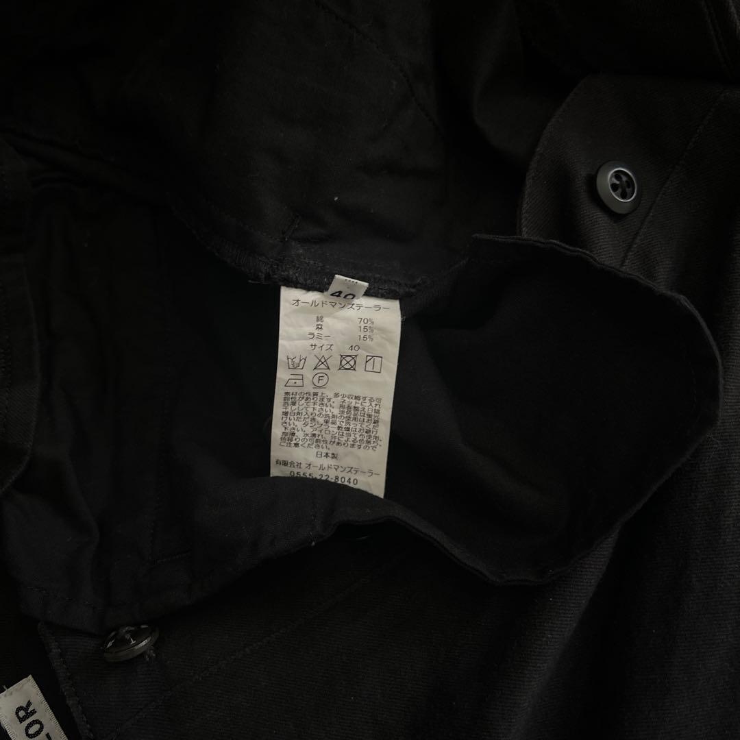 OLD MAN'S TAILOR 黒 ワイドチノパン