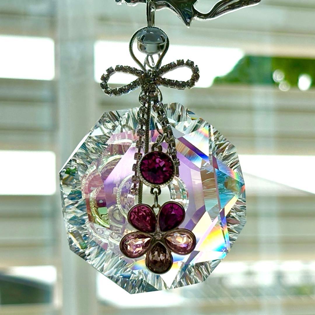 ブルーAB✩.*˚SWAROVSKIサンキャッチャー