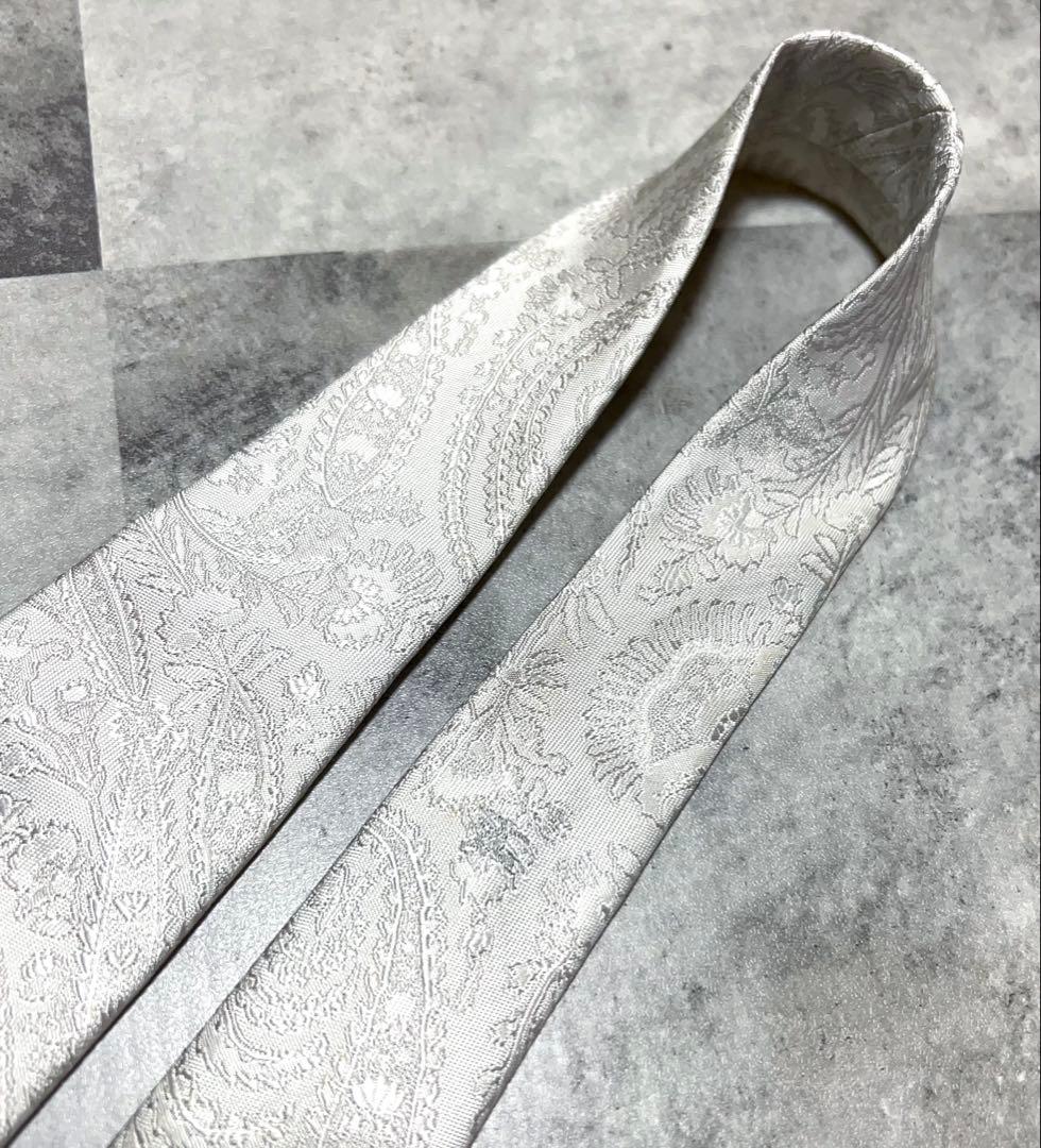 Burberrys ネクタイ ペイズリー柄 ホワイト