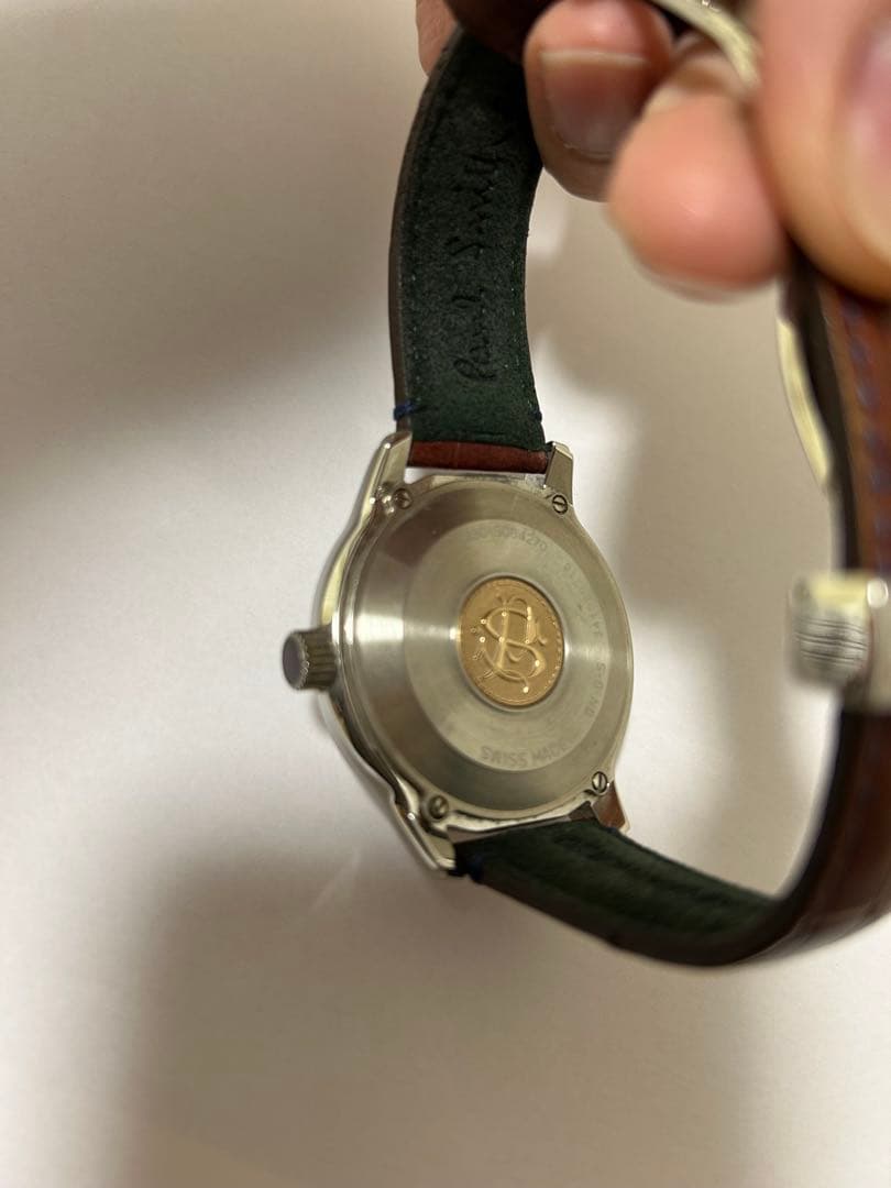 【美品】Paul Smith 腕時計 電池式 レザーバンド