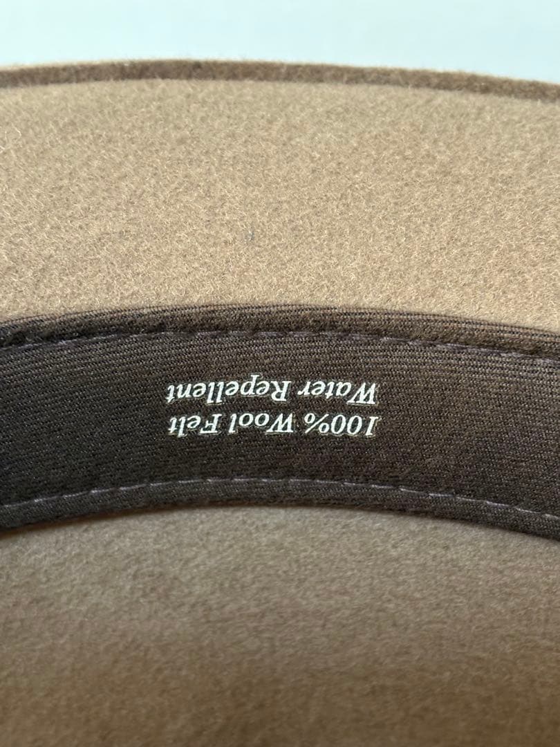 美品 ステットソン クラッシャブル ハット 頭周り61 ベージュ xpv