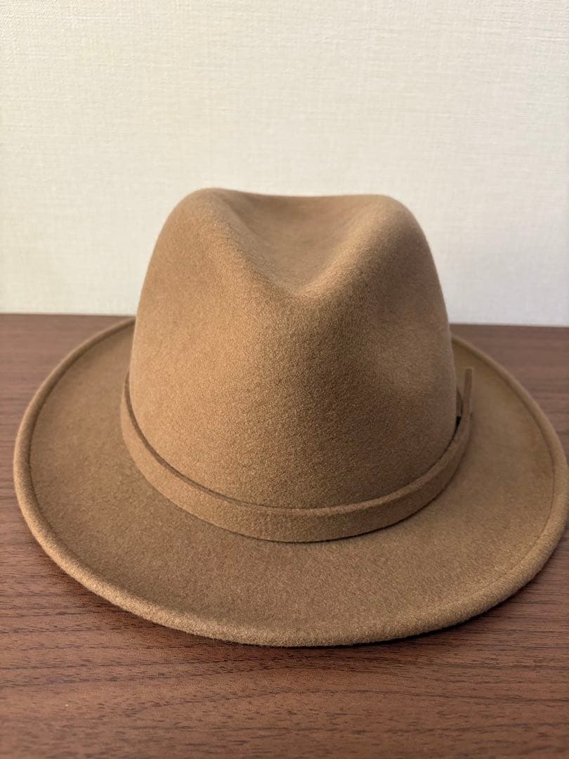 美品 ステットソン クラッシャブル ハット 頭周り61 ベージュ xpv