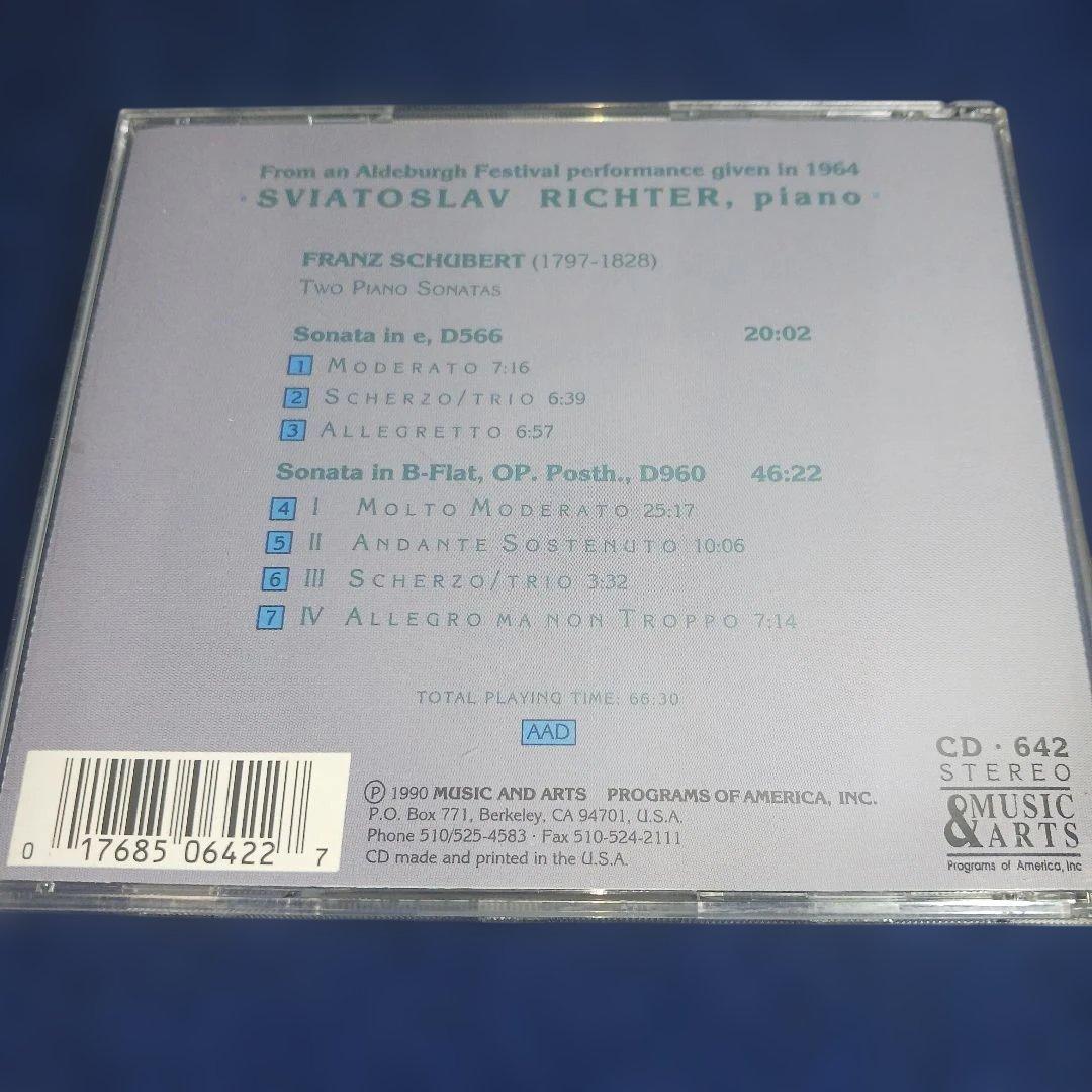 シューベルト: ピアノソナタ D566 & D960　CD-642