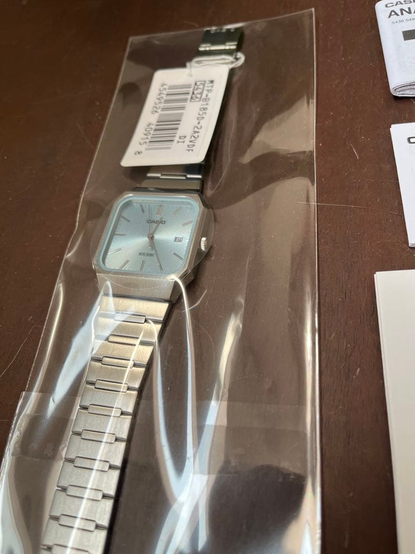 し*ん様 CASIO MTP-B185D 2A2Vアイスブルー【新品・未使用・保
