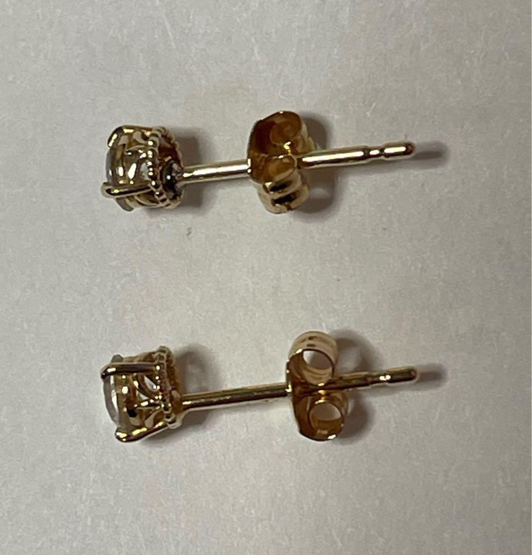 agete⭐︎アガット⭐︎一粒ダイヤピアス（0.1ct） ⭐︎18金