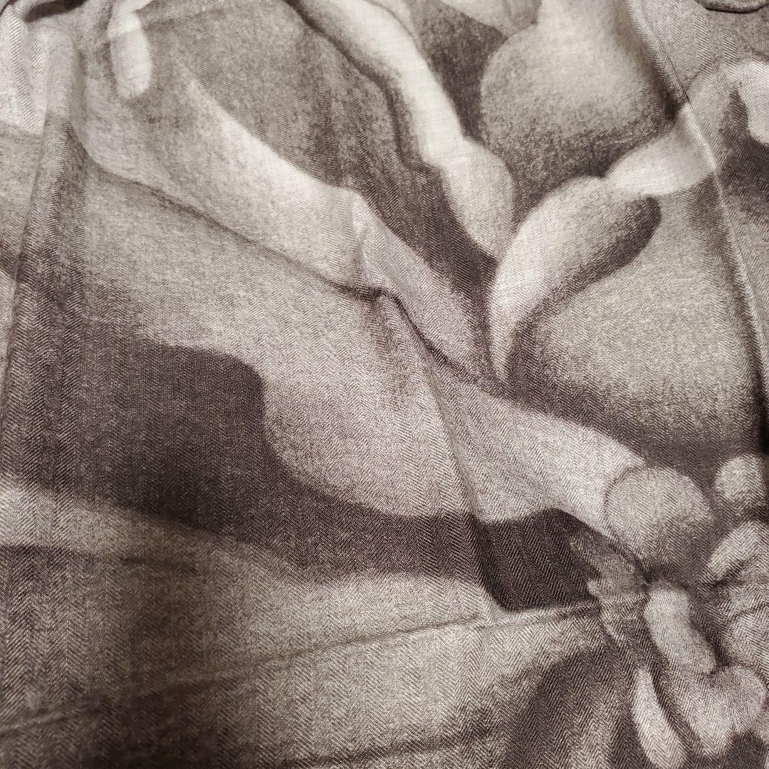 《美品》エルメス　カレジュアン　カシミアシルク140　アルマの薔薇