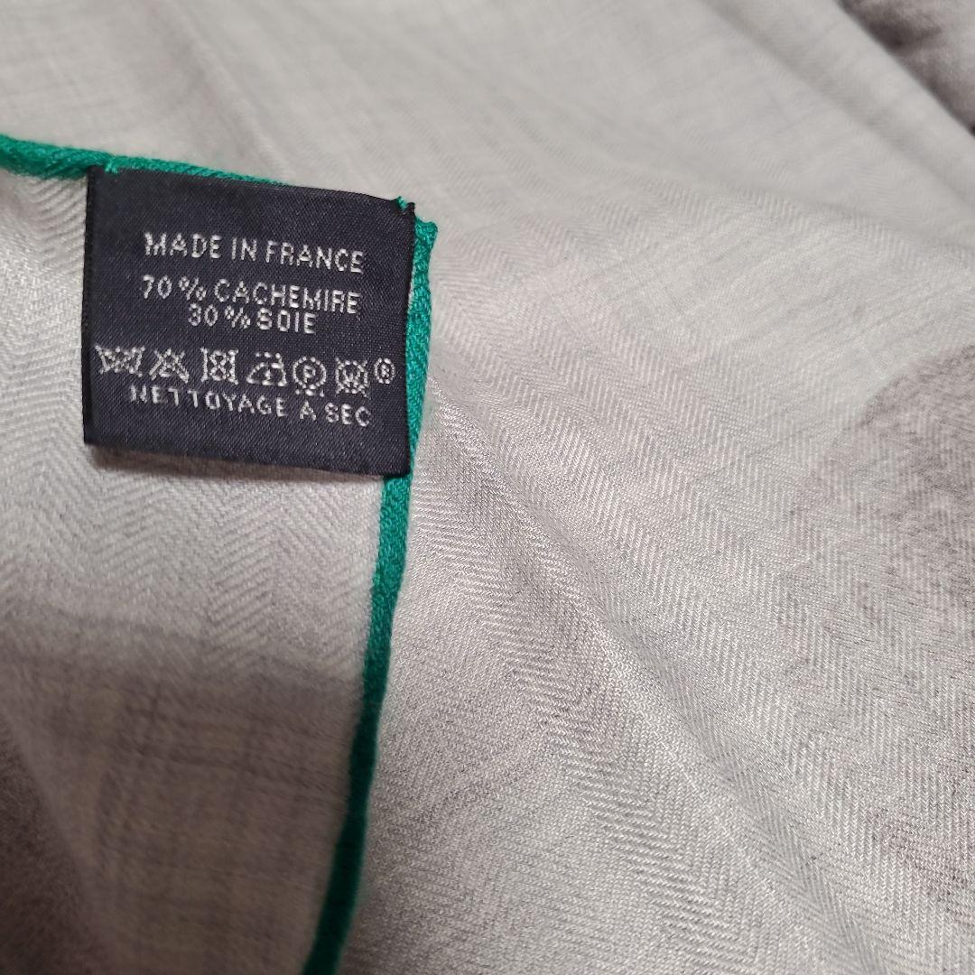 《美品》エルメス　カレジュアン　カシミアシルク140　アルマの薔薇