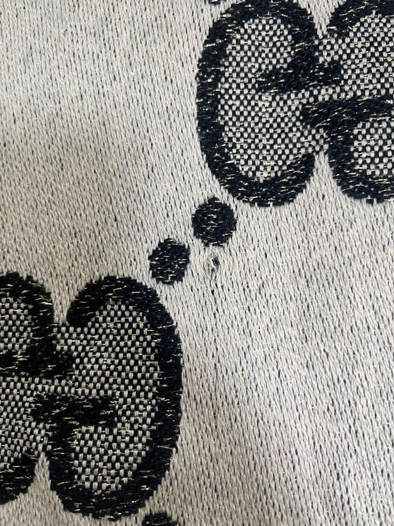 GUCCI ラメジャガード　ストール