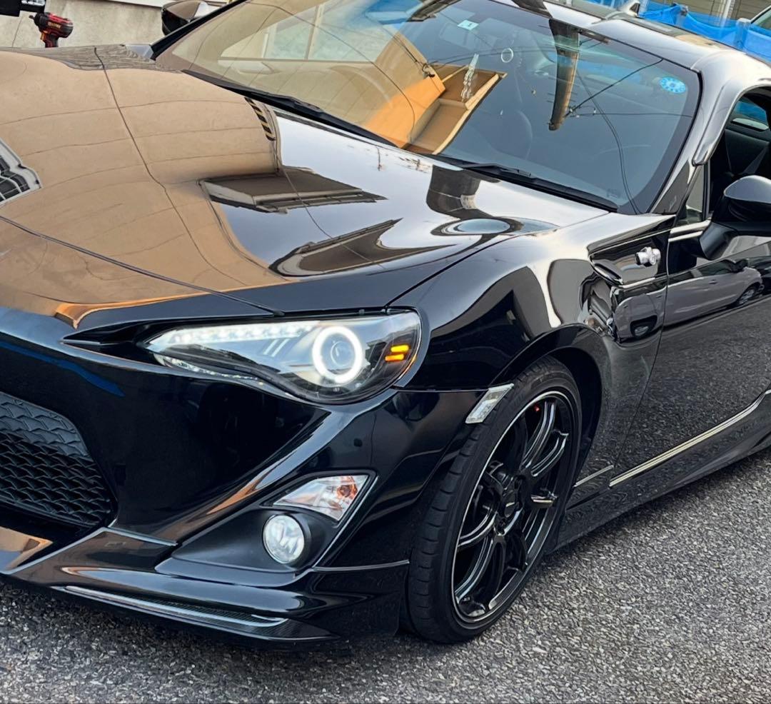 86 ZN6 社外ヘッドライト イカリング