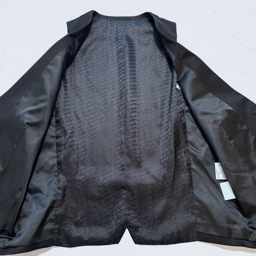 ロエン セマンティックデザイン スリーピース スカル ラインストーン 黒 A6