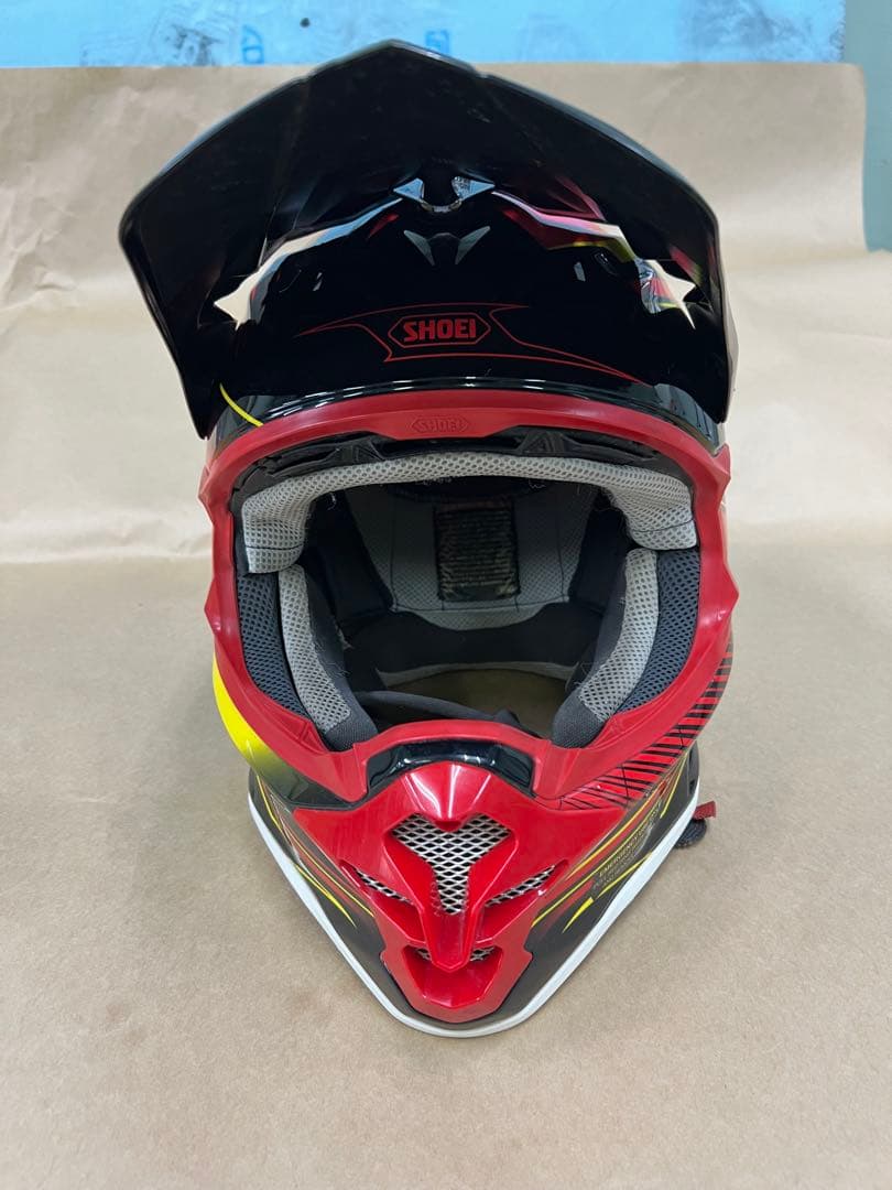 SHOEI フルフェイスヘルメット レッド/ブラック/イエロー