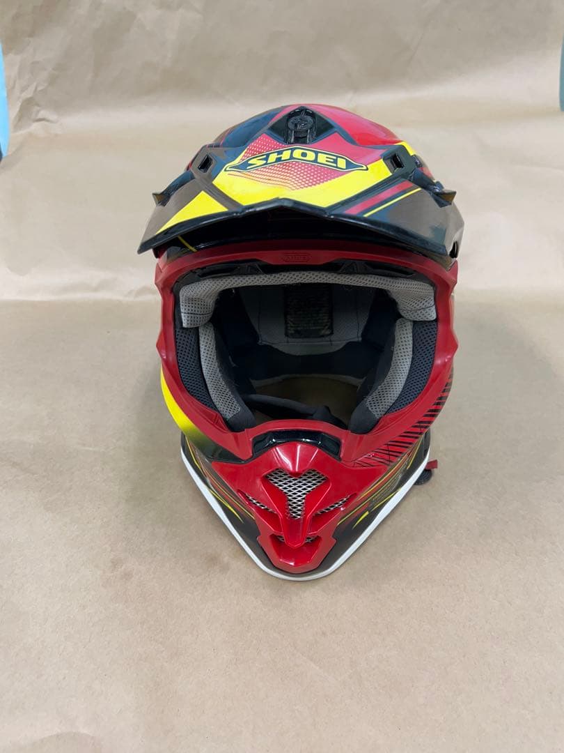 SHOEI フルフェイスヘルメット レッド/ブラック/イエロー