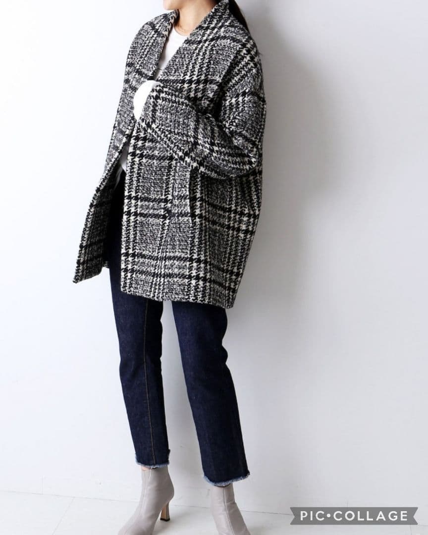 美品★ジャーナルスタンダードレサージュ★ツィードジャケットコート