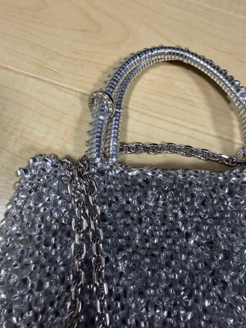 ANTEPRIMA シルバー ビーズ パーティーバッグ
