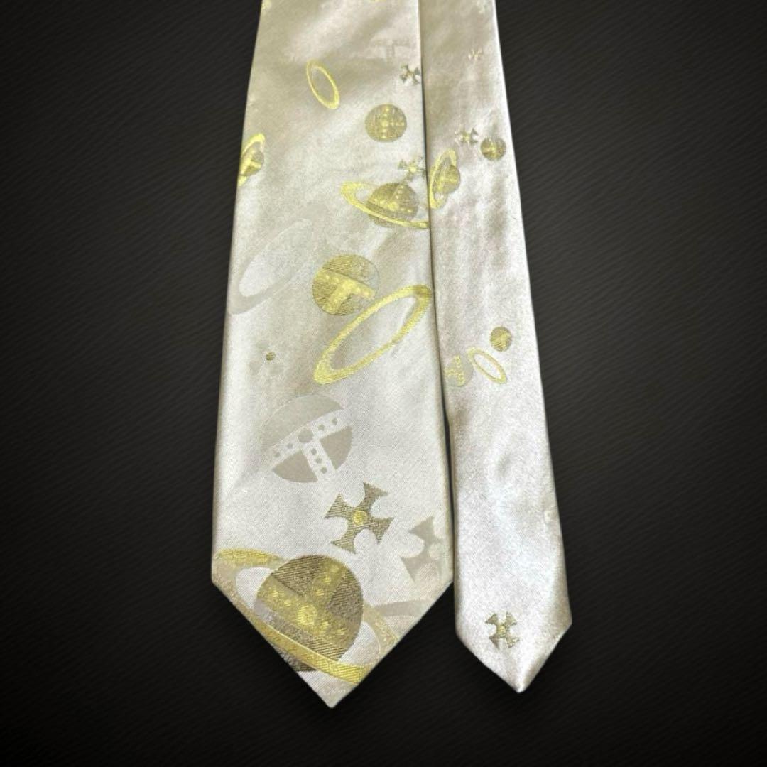 クリーニング済み　世界最高峰　 ヴィヴィアンウエスト　オーブ　 ネクタイ