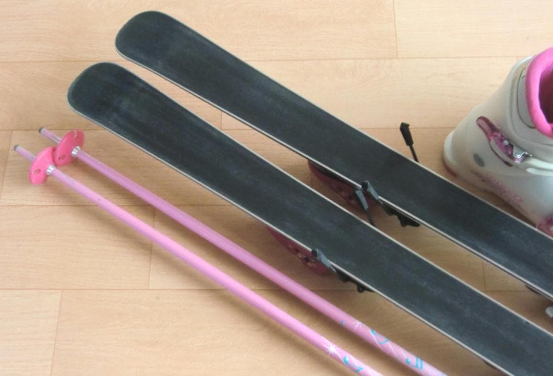 ■■送料無料■KAZAMA■子供用スキーセット■116/22■WAX■女の子■■