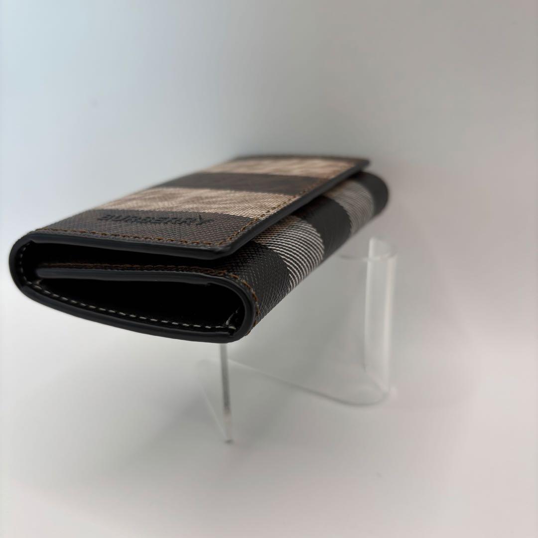 美品　BURBERRY キーケース　6連　ノバストライプ　チェック　ブラウン