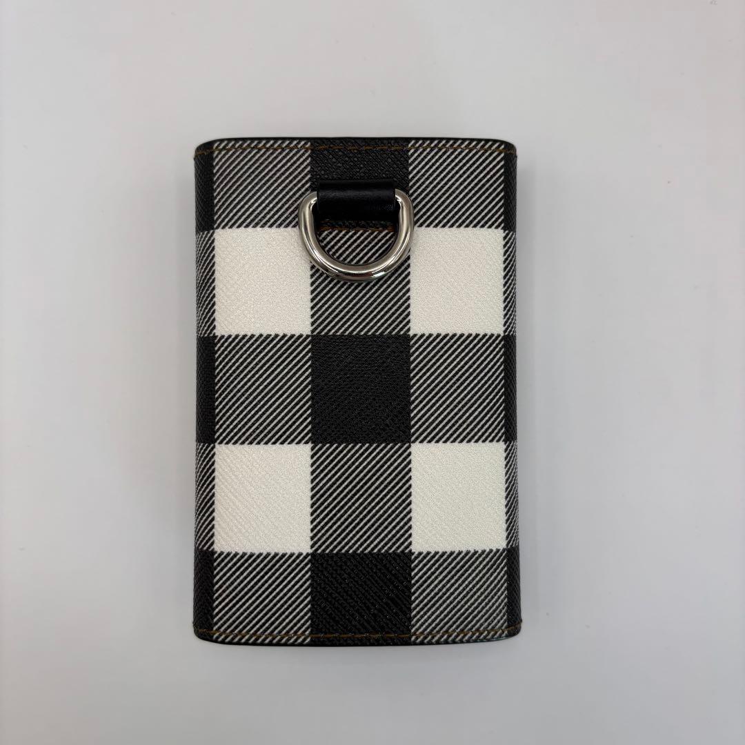 美品　BURBERRY キーケース　6連　ノバストライプ　チェック　ブラウン
