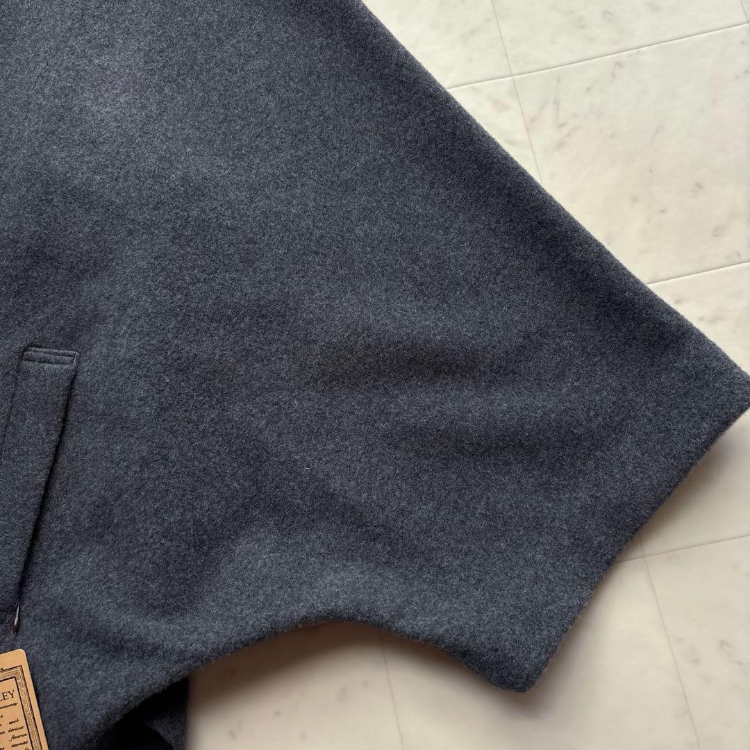 ビアズリー 24AW 未使用品 ウールポンチョコート チャコールグレー 防寒