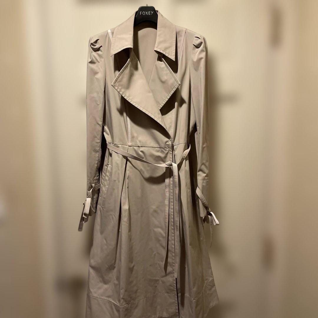 FOXEY new york ベージュ トレンチコート 40サイズ