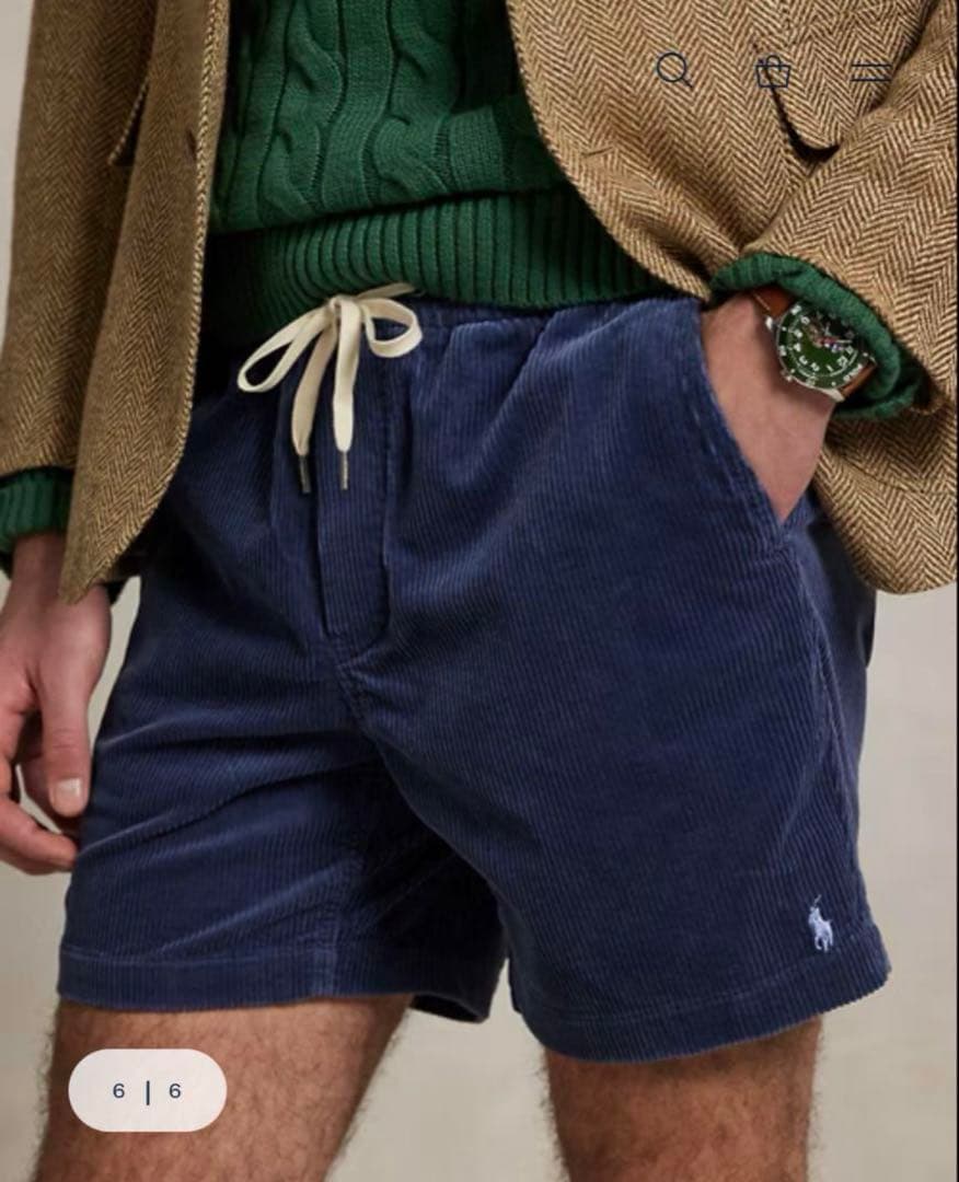 美品　ポロ　ラルフローレン　コーデュロイ　ショートパンツ　XS ハーフパンツ