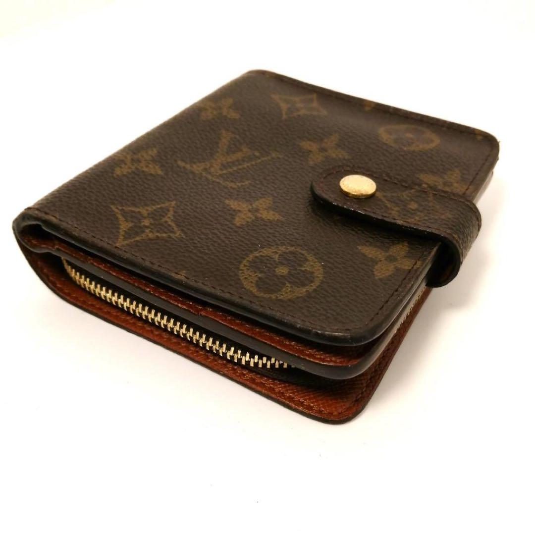 たぬきち　LOUIS VUITTON モノグラム コンパクトジップ　財布
