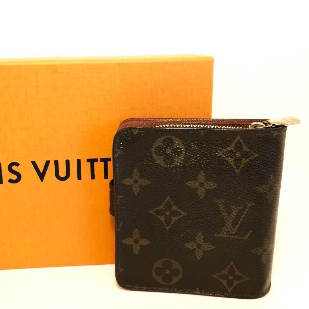 たぬきち　LOUIS VUITTON モノグラム コンパクトジップ　財布