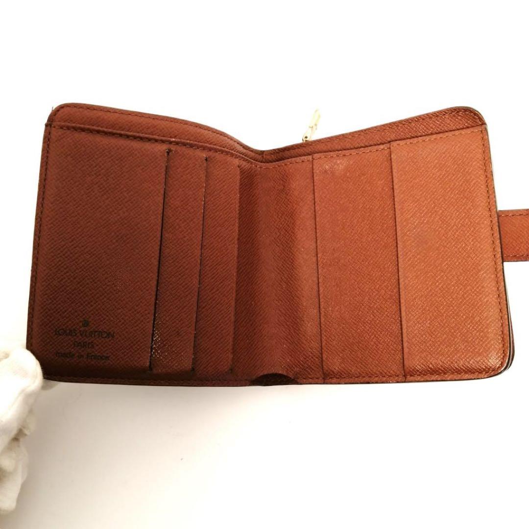 たぬきち　LOUIS VUITTON モノグラム コンパクトジップ　財布