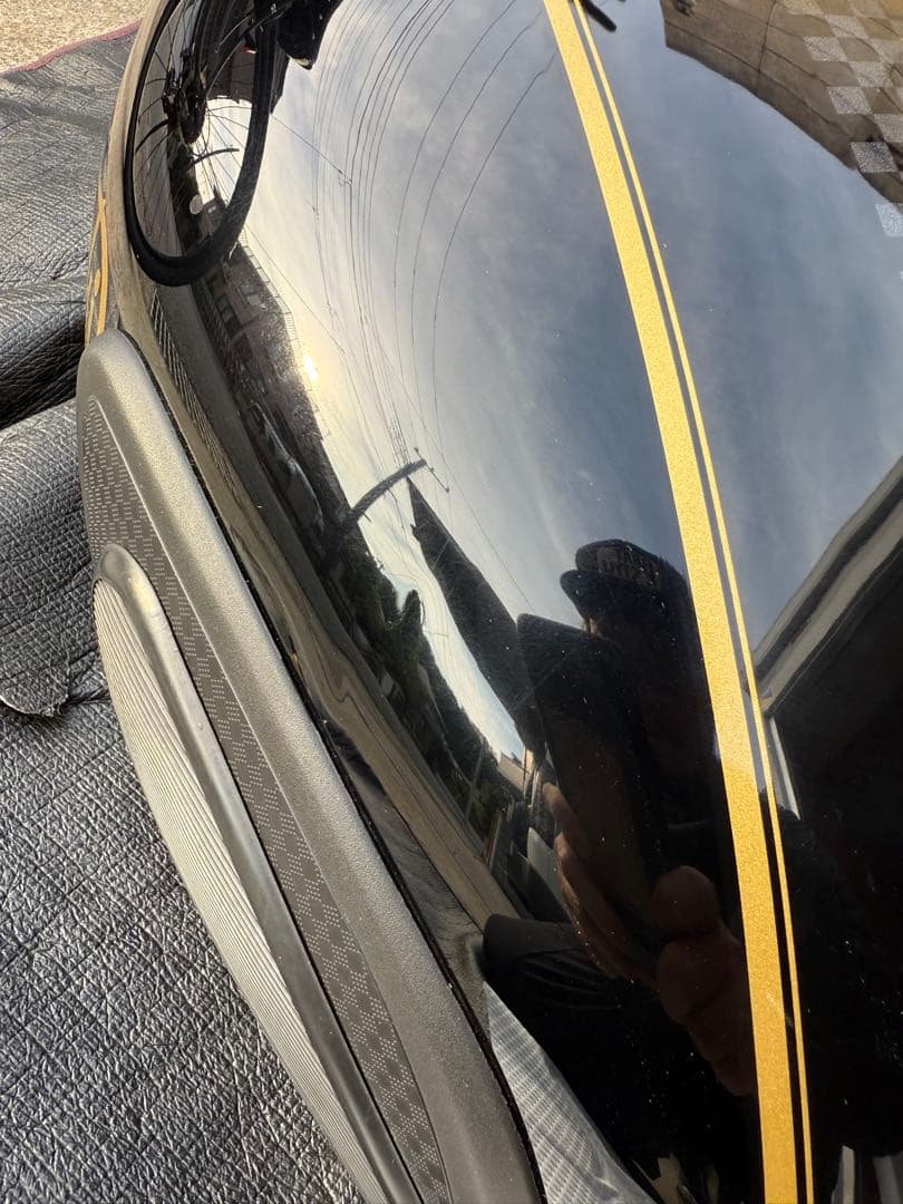 Kawasaki W800 ブラックタンク ゴールドストライプ