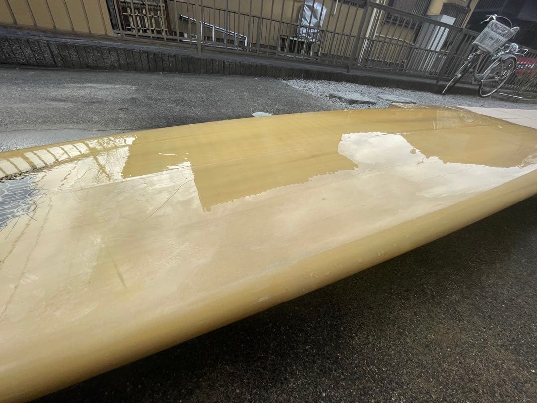 ロングボード ベージュ フィン付き　送料込み