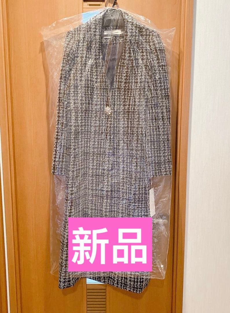 新品未使用LILY BROWN チェック柄チェスターコートロングコート サイズ1