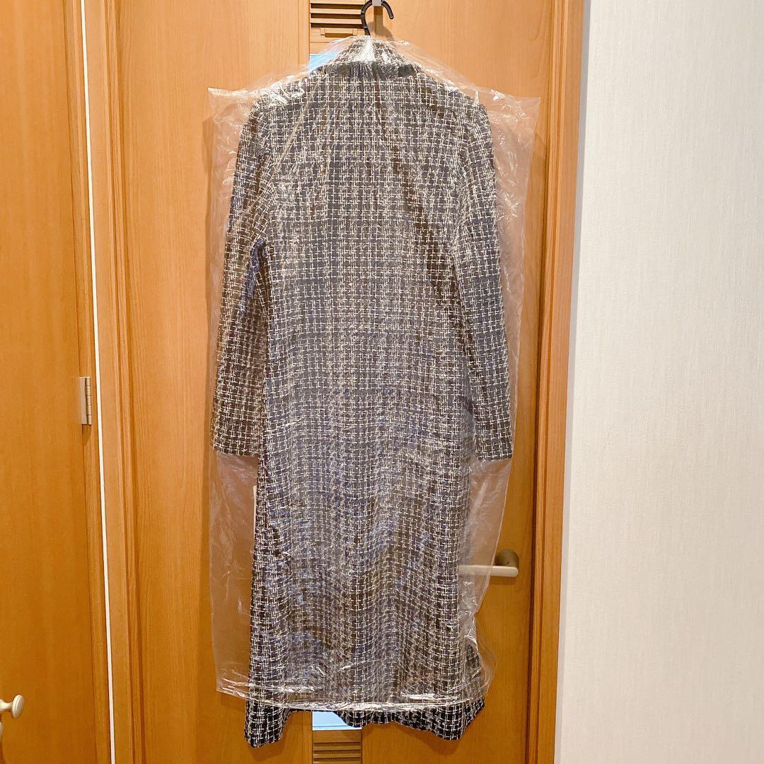 新品未使用LILY BROWN チェック柄チェスターコートロングコート サイズ1