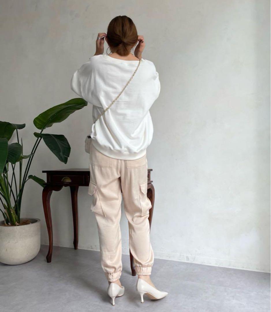 DouDouサテンカーゴパンツ