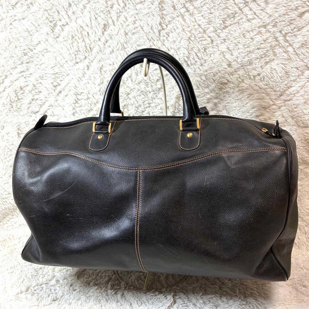 良品✨ダンヒル ボストンバッグ レザー ゴールド金具 大容量　ブラック