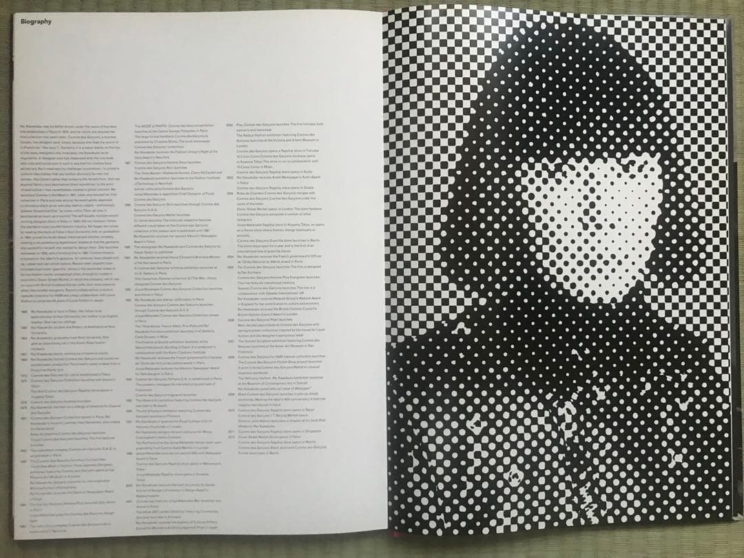コムデギャルソン写真集『Rei Kawakubo』’13年刊大型本ハードカバー