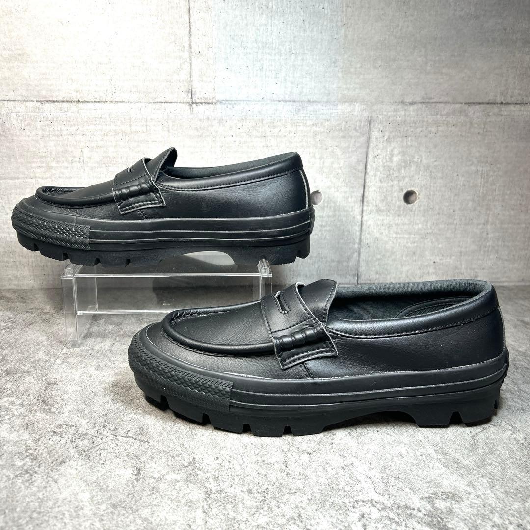 ほぼ新品【CONVERSE ALL STAR】チャンクローファー/厚底/完売/黒