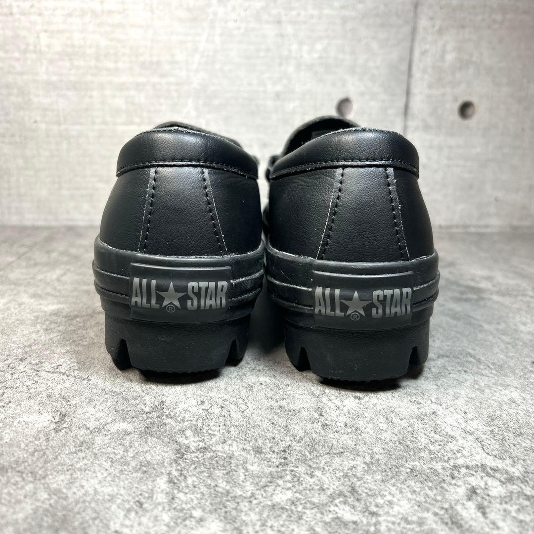 ほぼ新品【CONVERSE ALL STAR】チャンクローファー/厚底/完売/黒