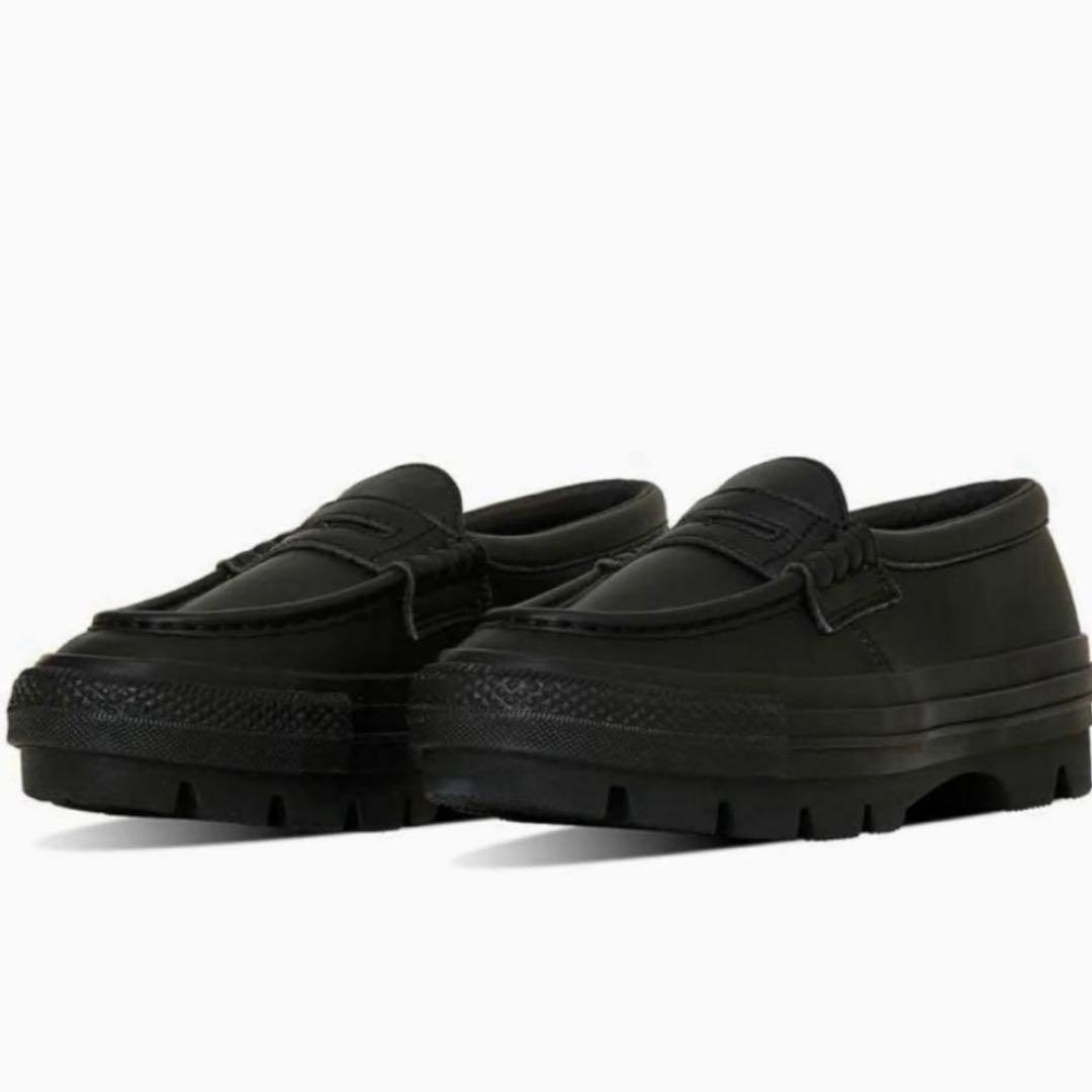 ほぼ新品【CONVERSE ALL STAR】チャンクローファー/厚底/完売/黒