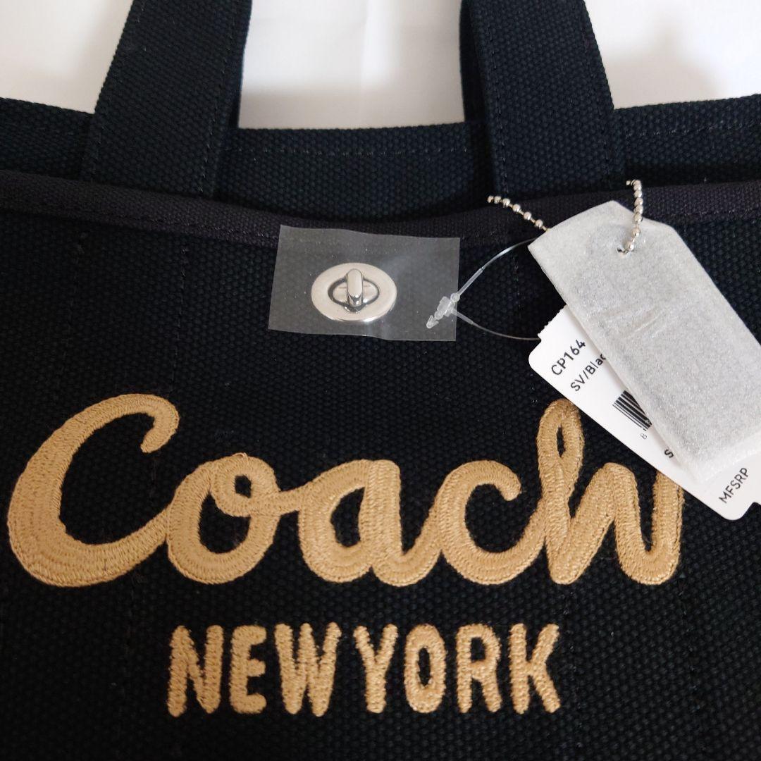 ✨COACH ✨新品ブラックトートショルダーストラップ付きバッグCP164‼️