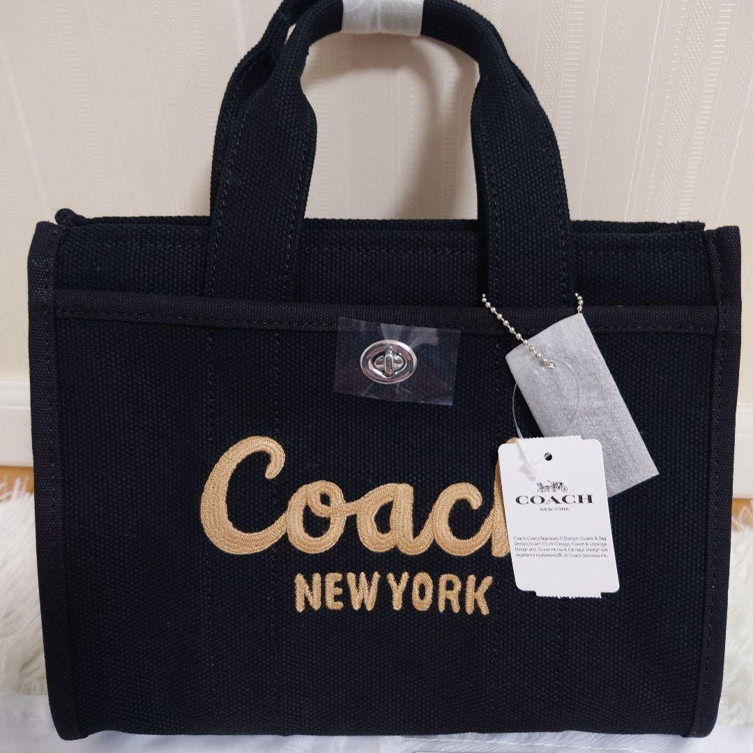 ✨COACH ✨新品ブラックトートショルダーストラップ付きバッグCP164‼️