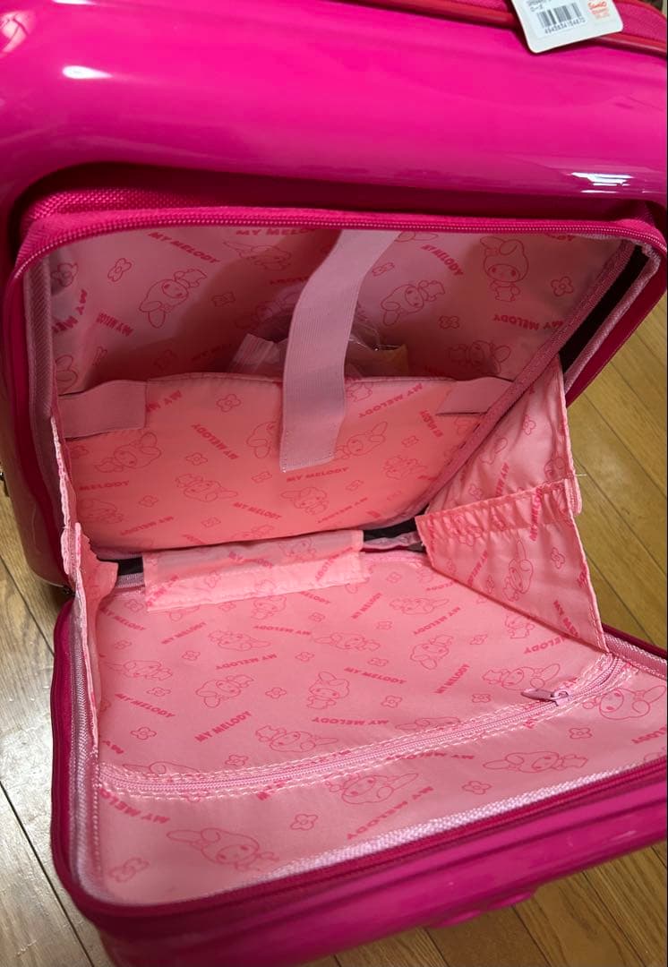 新品　My Melody キャリーケース フロントオープン　23L マイメロ