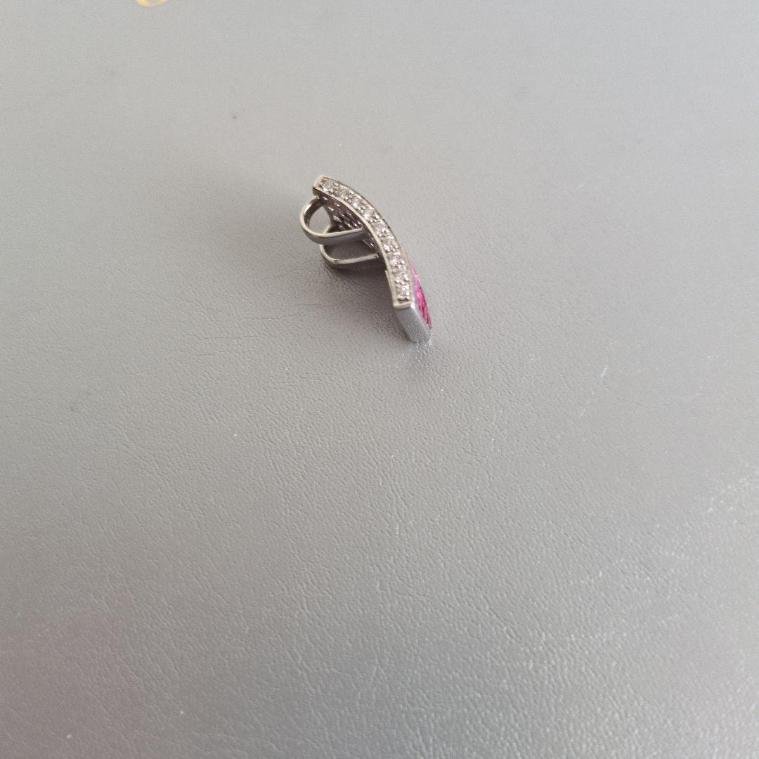 ♥訳あり♥18金　ダイヤ　ルビー　サファイア　トップ　鑑定書付き