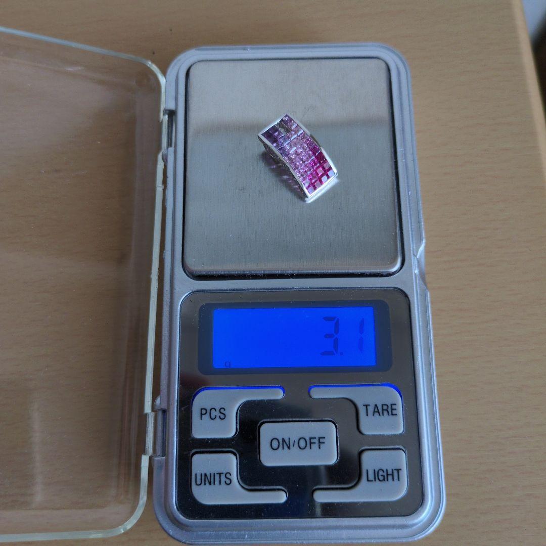 ♥訳あり♥18金　ダイヤ　ルビー　サファイア　トップ　鑑定書付き