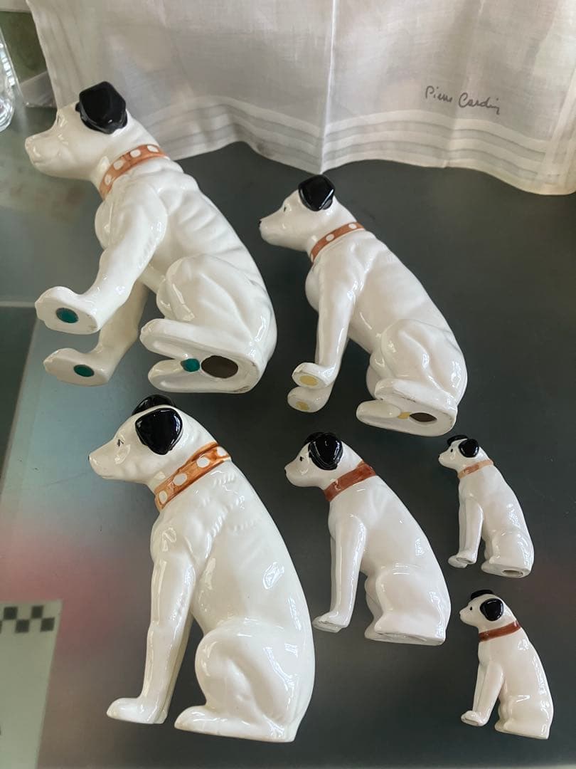 Victor ビクターニッパー 犬置物 6体70〜220mm昭和レトロ