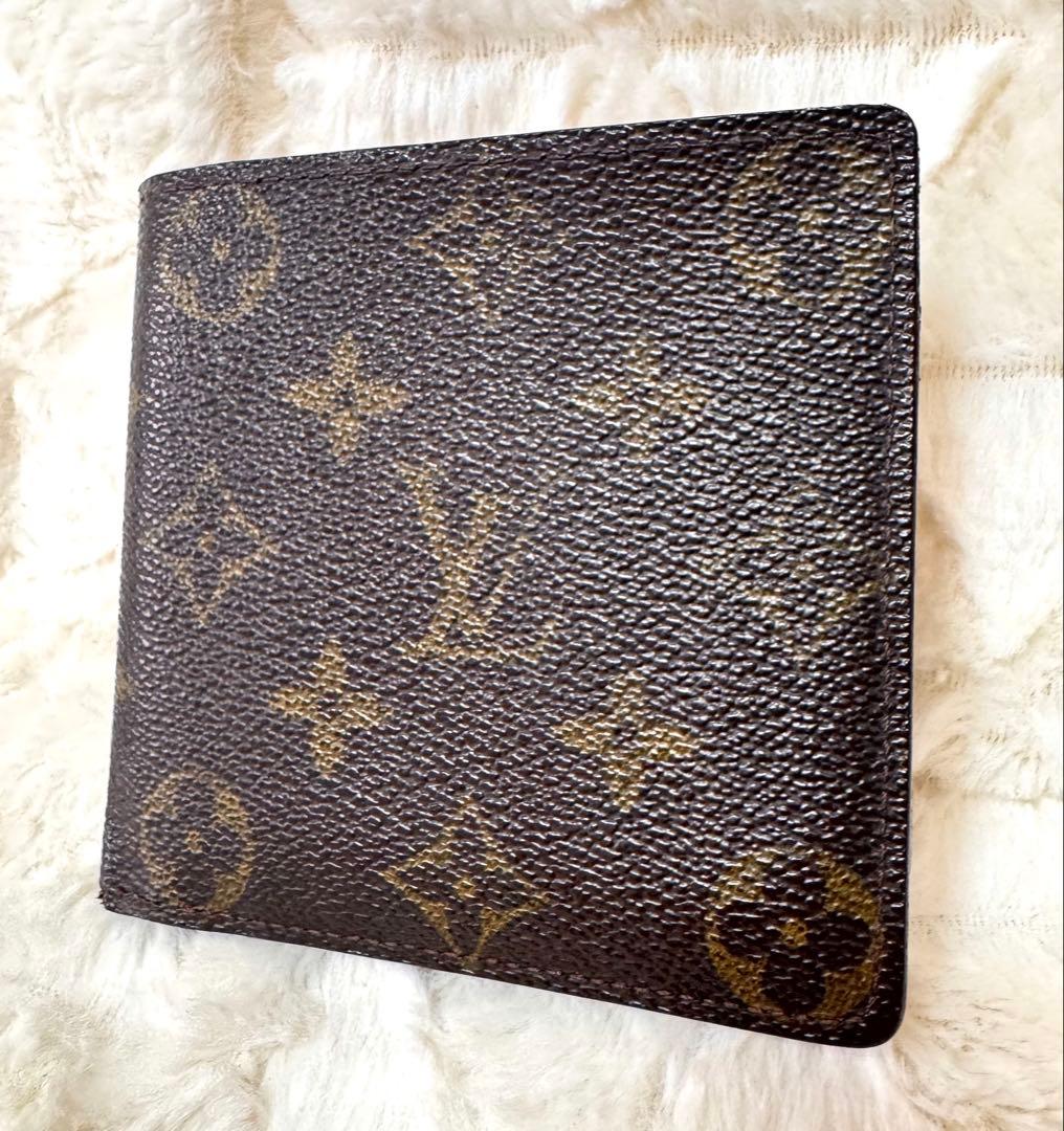 ルイヴィトン ポルトフォイユ マルコ 2つ折り財布 メンズ 男性用 モノグラム