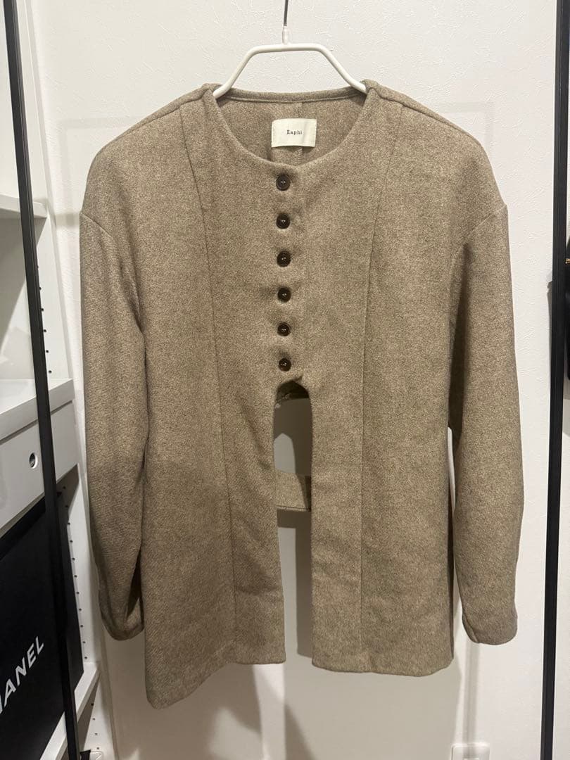 ジャケット・アウター eaphi CURVE CUT LINE JACKET