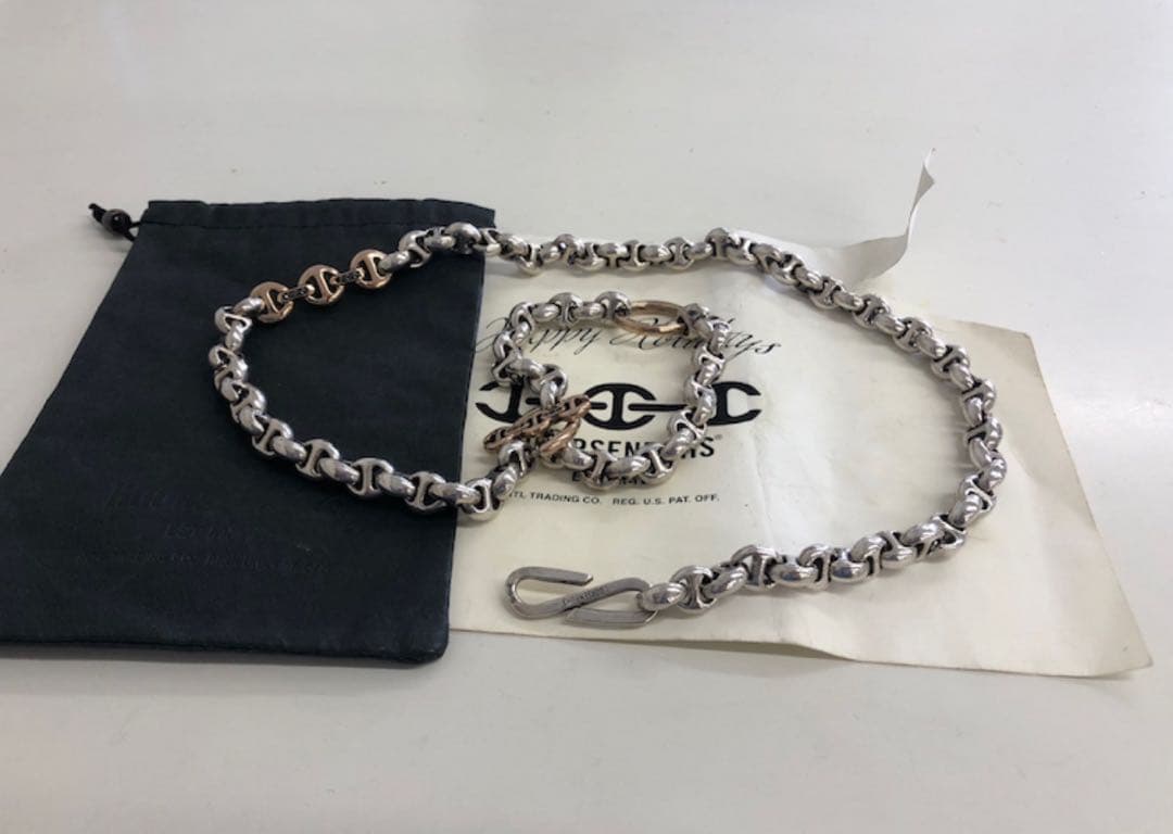 専用HOORSENBUHSホーセンブース ウォレットチェーン18ROSEGOLD