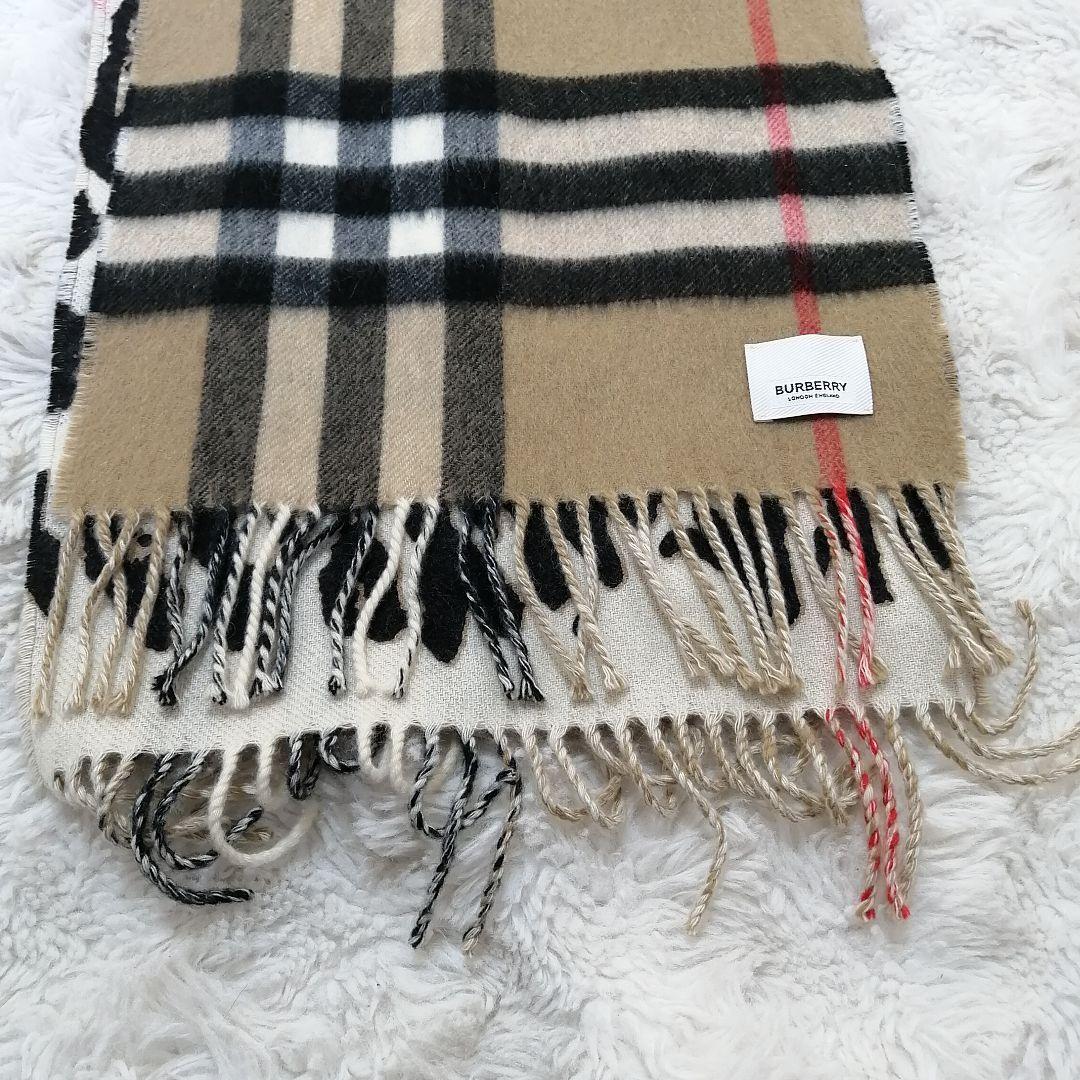 nbdsページ BURBERRY レオパード柄 ノバチェック カシミヤ